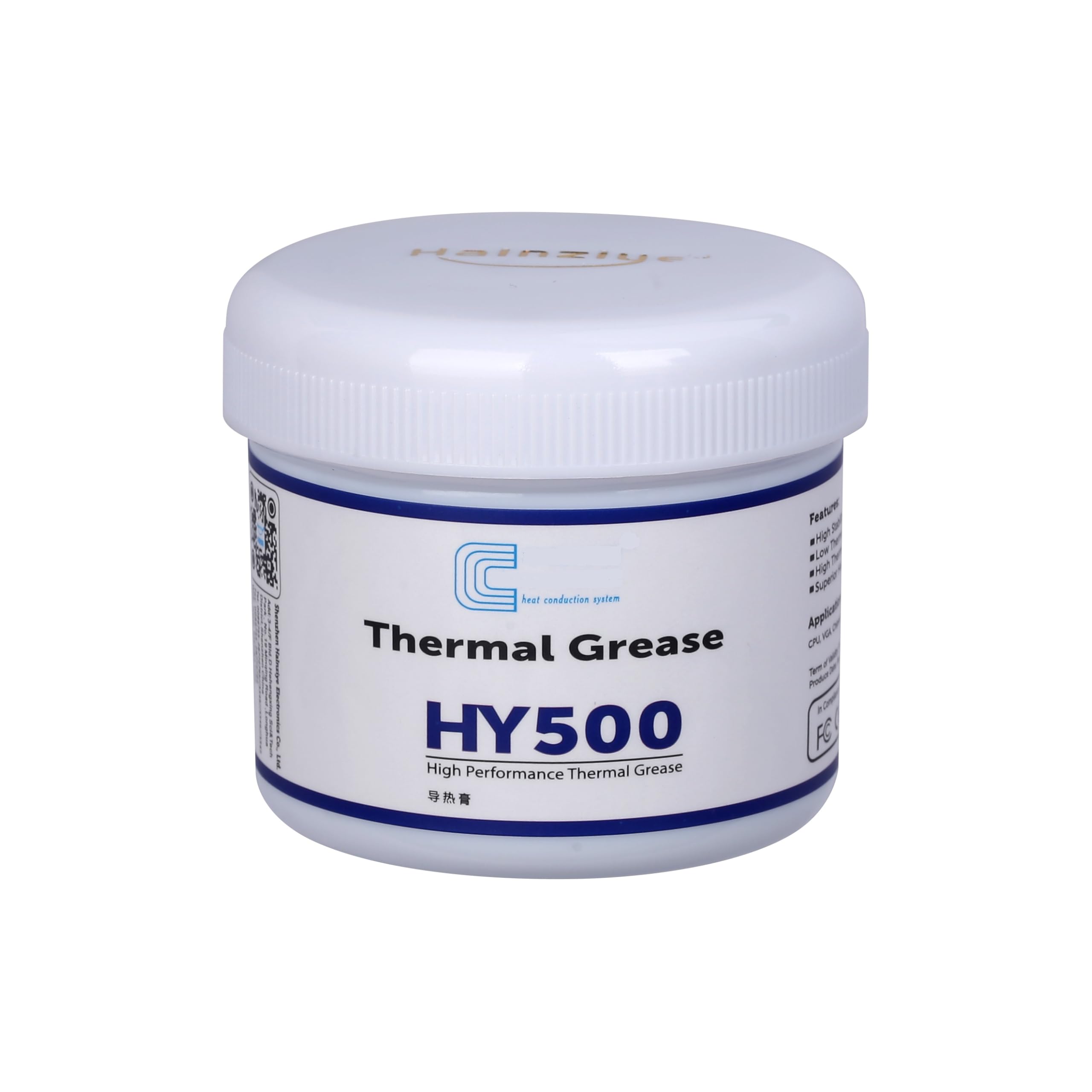 HY500-100g CPU Thermal Heatsink Grease Paste Compound Thermal Conductivity: >1.93W/m-k Carbon Based High Performance for CPU PC GPU -100 Grams
