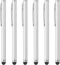 PATIKIL Stylus Pens for Touch Screens, 6 Pcs High Precision Universal Bling Stylus Crystal Metal Capacitive Pen for Touch Screen Devices Phone Tablets Laptop, Silver