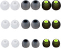 Earbud Replacement Tips Silicone Earbud Covers Fit for in-Ear Headphones (Inner Hole 3.8mm -5.1mm) 9 Pairs S/M/L