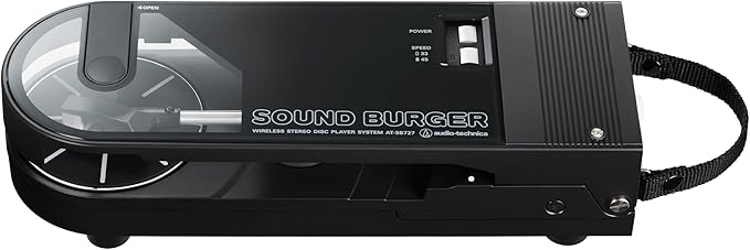 Audio-Technica AT-SB727 Sound Burger Portable Bluetooth Turntable, Black
