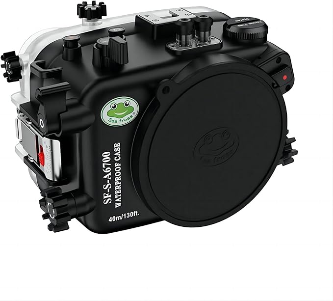 Seafrogs Underwater Housing for Sony a6700 with FL28 Flat Port, [40M/130FT] Waterproof Scuba Housing Case for Sony ILCE-6700 with FE E10-18mm F/4 OSS, FE 28-60 mm F4-5,6