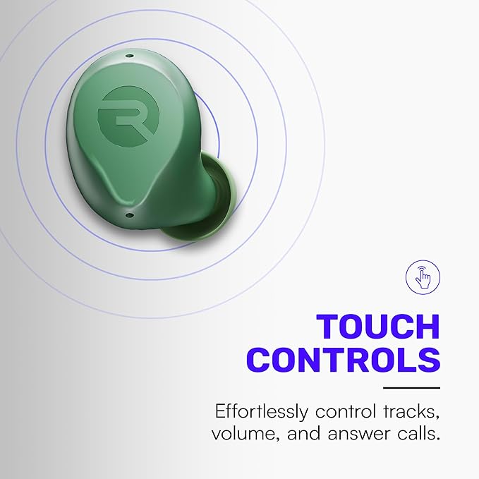 Raycon Everyday Earbuds Plus - Bluetooth True Wireless in-Ear Buds with 32 Hours Playtime, Multpoint Technology, Extreme Comfort, and Active Noise Cancellation (Forest Green)