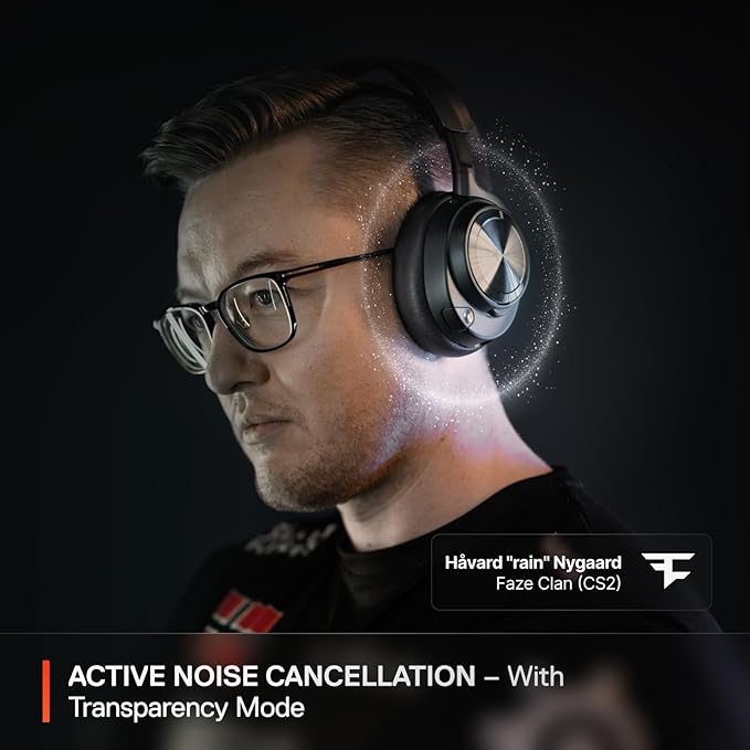 SteelSeries Arctis Nova Pro Wireless Xbox Multi-System Gaming Headset - Premium Hi-Fi Drivers - Active Noise Cancellation Infinity Power System - Stealth Mic - Xbox, PC, PS5, PS4, Switch, Mobile