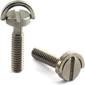 HJ Garden 2pcs 1/4-20 Thread D-Ring Stainless Steel Camera Fixing Screws for Camera Tripod Monopod QR Plate,D Shaft Quick Release Plate Mounting Screw 26mm Length