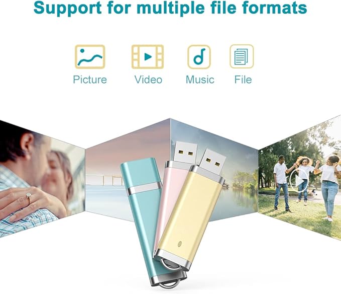 KEXIN 10 Pack 32GB Flash Drive USB Drive Thumb Drive 32 GB USB Flash Drive Jump Drive 32G Flash Drives Photo Memory Stick Pen Drive Zip Drive Coloful