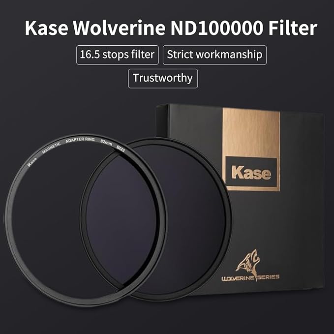 Kase Wolverine 67mm ND100000 16.5 Stop Magnetic Neutral Density Filters Incl Adapter