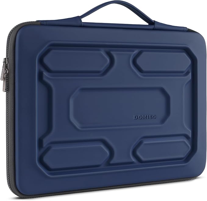 DOMISO 17 inch Laptop Sleeve with Handle Shockproof Waterproof EVA Protective Case for 17.3" ZBook Fury 17.3 G8/MSI GS73VR Stealth Pro/HP Envy 17/LG Gram 17"/ROG Strix GL702VS, Dark Blue