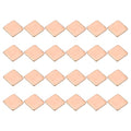 PATIKIL Copper Heatsink Pad Shims, 24 Pcs 15x15x1.5mm Copper Pad Shim IC Chipset GPU CPU Thermal Heatsink for Cooling Laptop Desktop Computer