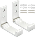 Folding Coat Hooks, Foldable Wall Hooks for Hanging Aluminum Alloy Cloth Hanger Coat Hanger Headphones Holder Headset Wall Hanger Hook- Pack of 2 (Silver)
