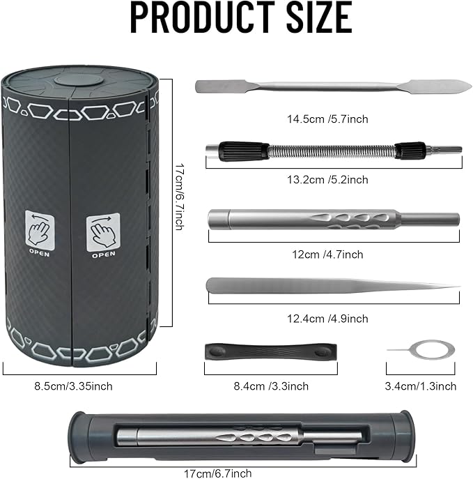 128 in 1 Precision Screwdriver Set,Precision Bit Set,Professional Magnetic Repair Tool Kit with 120 Bits for Electronics, Computer, Laptop, Game Console and Household Appliances