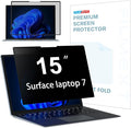 FILMEXT Privacy Screen for Microsoft Surface Laptop 15 inch 7th Model 2037/2108, Removable Anti-Spy Filter Anti-Glare (for Surface Laptop 7th 15" Privacy Screen Protector 2024)
