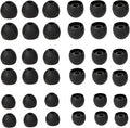 Silicone Earbud Replacement Tips Earbud Tips Ear Bud Covers for Fit Most in-Ear Earbuds(Inner Hole 3.8mm -5.5mm) Headphone Rubber Tips Eartips 18 Pairs S M L