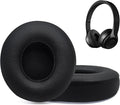 Replacement Ear Pads for Beats Solo 2 & Solo 3 Wireless On-Ear Headphones, Ear Cushions, Headset Earpads, Ear Cups Cover with Soft Protein Leather (Black)