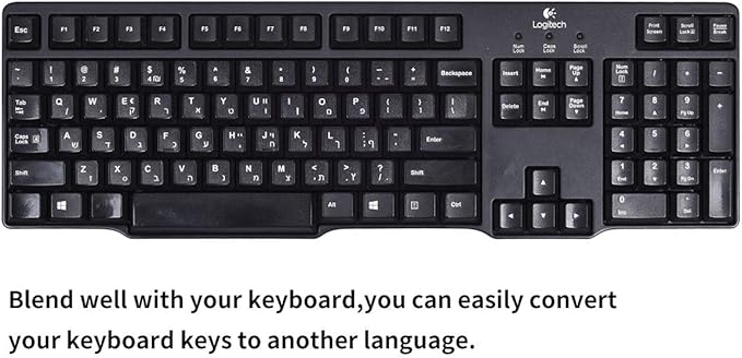 [2PCS Pack] French Keyboard Stickers,Matte Vinyl Keyboard Sticker with White Letters Non-Transparent for PC Computer Laptop Notebook Desktop Keyboards (French)