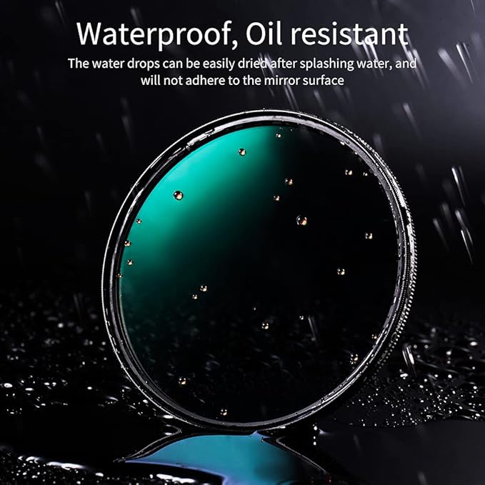 K&F CONCEPT 37mm Circular Polarizers Filter Polarizing Filter 28 Multi-Layer Coated Super Slim High Definition CPL Lens Filter (Nano-X Series)