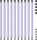Stylus (10Pcs), Stylus Pen for Touchscreen, High Precision and Sensitivity Stylus Pen for iPad/iPhone/Samsung/Android Smartphone and Tablets, Compatible with All Capacitive Touch Screen (Purple)