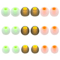 MQIMY Silicone Earbud Tips - S M L, Fit Most In-Ear Earbuds (Inner Hole 3.8mm - 5.1mm), 9 Pairs