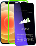 Blue Light Screen Protector for iPhone 12 Mini (5.4''), Eye Protection Tempered Glass Film, Scratch-Resistant, N0 Bubble, Case friendly，with Easy Installation Kit, 2 Pack
