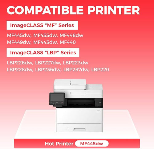 057 Toner Cartridge Black 2-Pack with chip High Yield Replacement for Canon 057 CRG-057 057H Compatible with Canon ImageCLASS MF445dw MF448dw LBP226dw LBP227dw LBP228dw MF449dw MF445 Laser Printer Ink