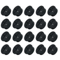EASYEAH 20Pcs Desk Grommet, 1" (25mm) Black Silicone Cord Hole Cover