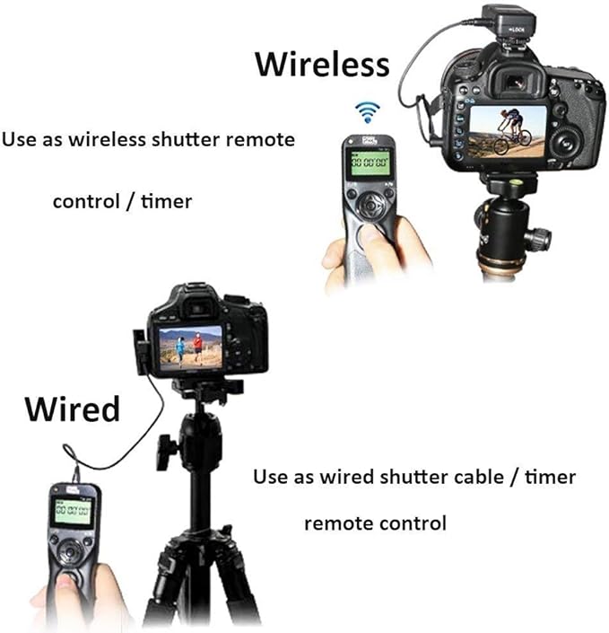 Wireless Shutter Release for Canon, Pixel TW-283 E3/N3 Wireless Remote Control Timer Shutter Release Cable for Canon EOS R EOS R5 R6 R3 1300D 1100D760D 70D 80D 90D 5D IV III 1D 6D 7D fujifilm GFX50R