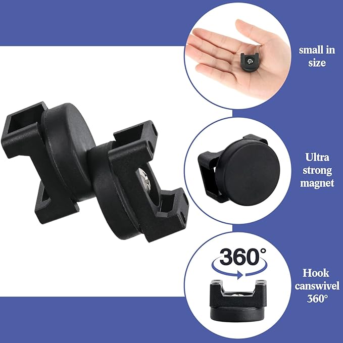 Yookeer 120 Pieces Magnetic Zip Tie Mount Multipurpose Cable Holder Magnets Magnetic Wire Management Bases with Heavy Duty Zip, Mount Nylon Cable Ties in Total (22 mm)