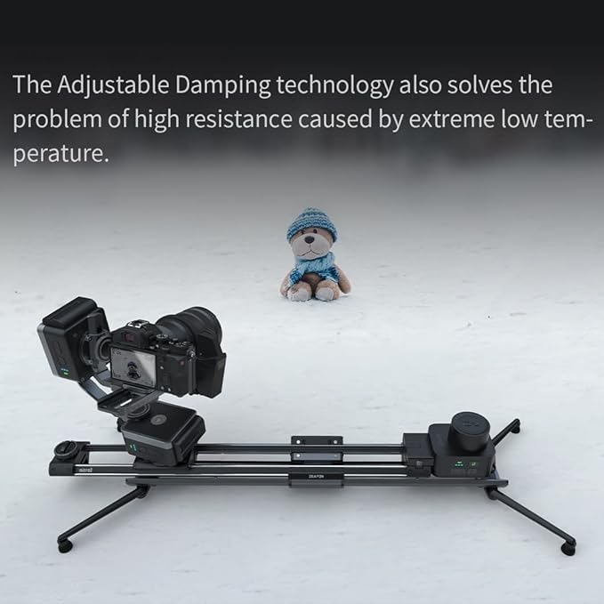 Zeapon Micro 3 E700 Double Distance Motorized Camera Slider, 30''/77cm Travel Distance, Compact Slider with carrying case, Motor Quick Switching, 10-26Lbs Payload and Adjustable Sliding Damping Design