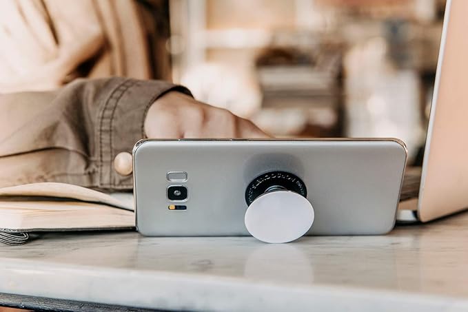 PopSockets Plant-Based Phone Grip with Expanding Kickstand, Adhesive Grip, Eco-Friendly - Dusty Lavender