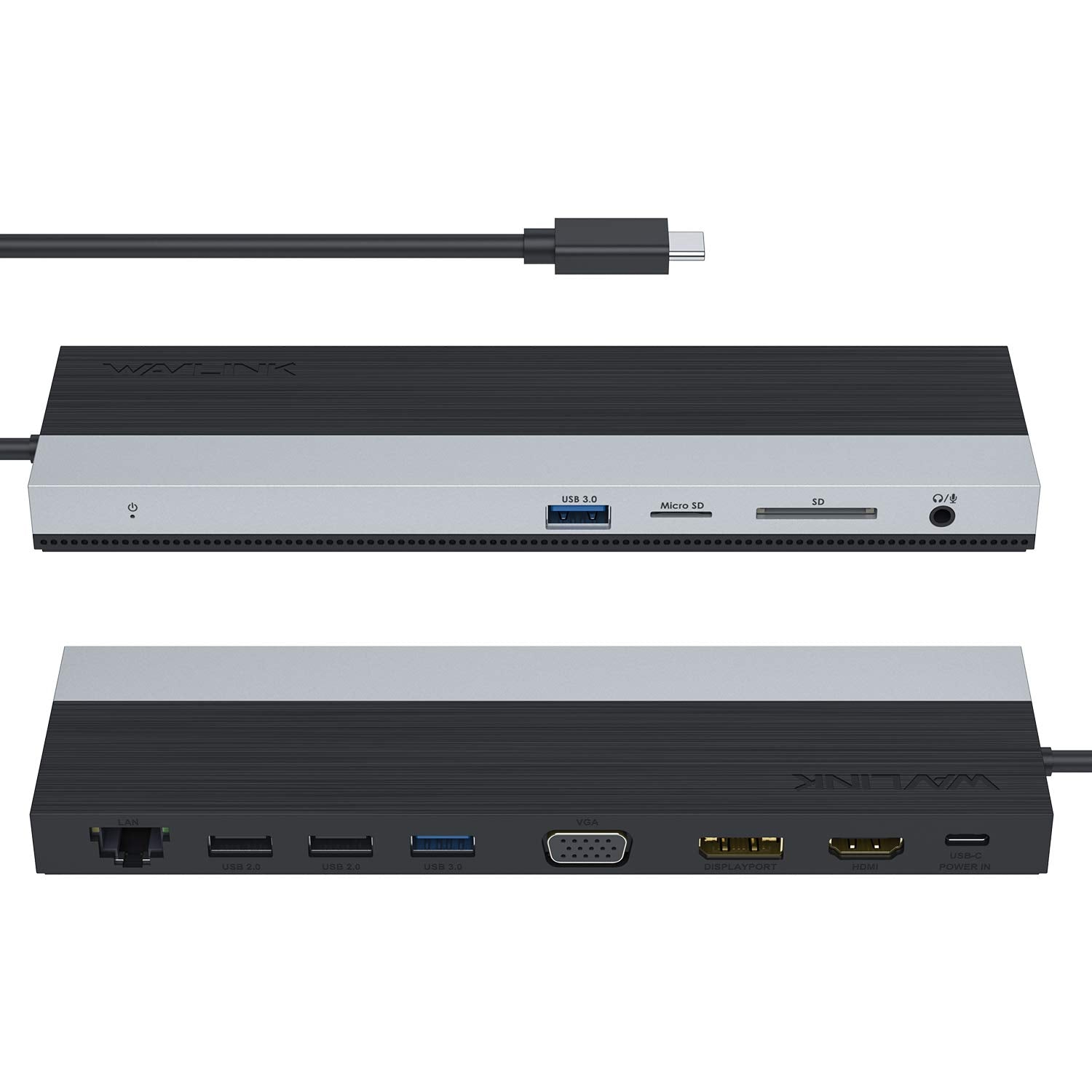 WAVLINK 12-in-1 USB C Docking Station, Triple Display Type C Hub