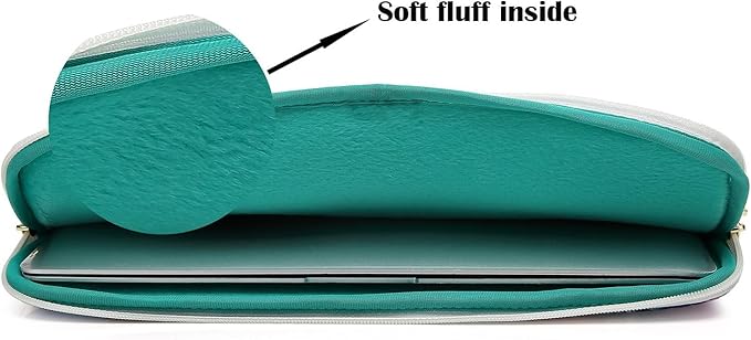 Canvaslove Grey Rose Laptop Sleeve Case Bag with Pocket for MacBook Air 13 inch,iPad Pro 13 inch and 13.3 inch-13.5 inch Laptops