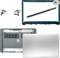 Replacement LCD Cover Back With Hings Front Bezel With Hinges Cap for Lenovo Ideapad 1-15ADA7 82R1, 1 15AMN7 82VG, 1 15ALC7 82R4 Series Laptop Rear Case Top Lid 5CB1M48453 5CB1F36621 5CB1F36618