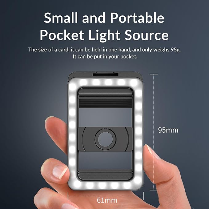APEXEL 17mm+37mm Thread Adapter with LED Fill Light, One-Piece Phone Adapter for Android/iPhone, Attachments for Macro/Wide Angle/Fisheye/Flow/Radial/Star Filter/Kaleidoscope Lens