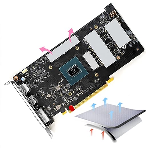 Thermal Pad 14.8 W/mK, 85x45x0.5mm, Non Conductive Heat Resistance High Temperature Resistance, Silicone Thermal Pads for Laptop Heatsink GPU CPU LED Cooler (0.5mm)