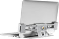 AboveTEK Laptop Locking Station, Premium Aluminum MacBook Security Lock with High-Security Copper Cylinder, Anti-Theft Computer Lock for All 11"-17" No-Slot Notebooks, Non-Slip Base for Public Spaces