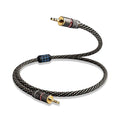 Audiophile HiFi Audio Cable–3.5mm to 3.5mm,6N OFC Core,24K Gold-Plated Plugs,with Nylon Braid,AUX Cable,Compatible with Phone,MP4,Speakers,Amplifiers,TV(6.56ft/2m)