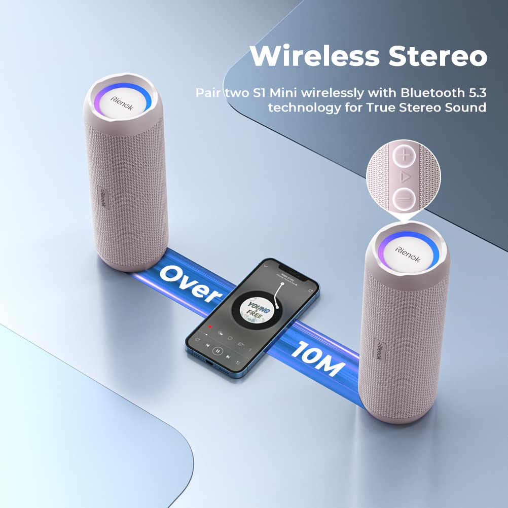 RIENOK Portable Bluetooth Speaker 30W