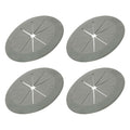 PATIKIL Desk Grommet 2-3/8", 4 Pcs Round Cable Grommet Cord Hole Cover with Adhesive Tape Flexible Table Wire Organizer for Office Home Table Countertop, Gray