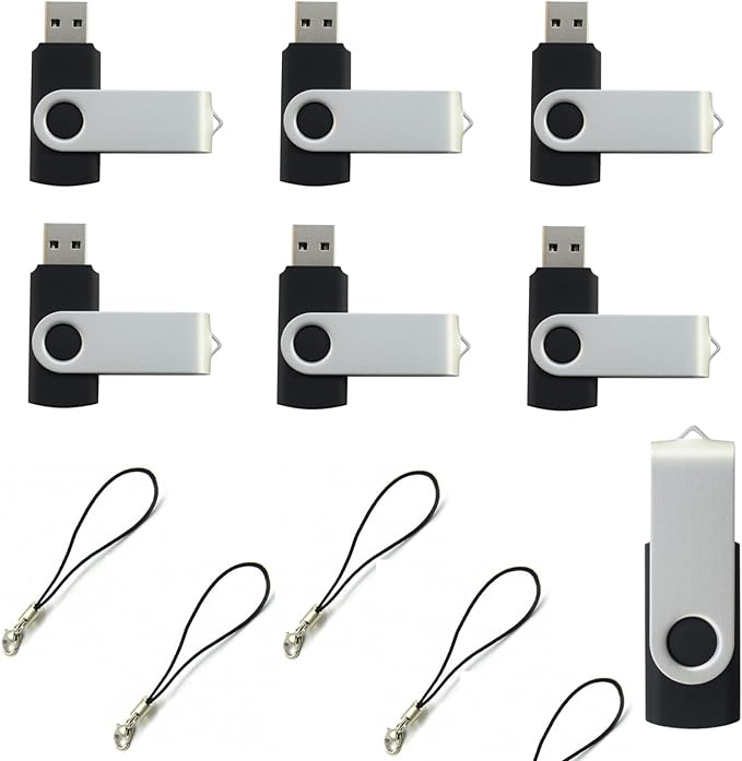 lcwamy 4GB Flash Drives 100 Pack USB Drives Bulk USB Flash Drive 100 Pack Flash Drive Bulk Thumb Drive Pendrive CupShadow (Black, No Logo)