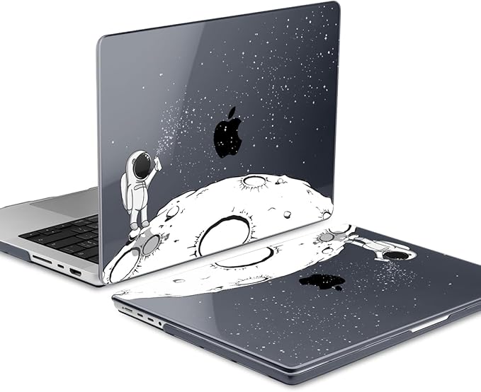 DONGKE for M4 MacBook Pro 16 Inch Case 2024 2023 2021 A3403 A3186 M3 A2991 M2 A2780 M1 A2485 Pro/Max Chip, Plastic Hard Shell Case & Keyboard Cover for Mac Pro 16 with Touch ID, Astronaut