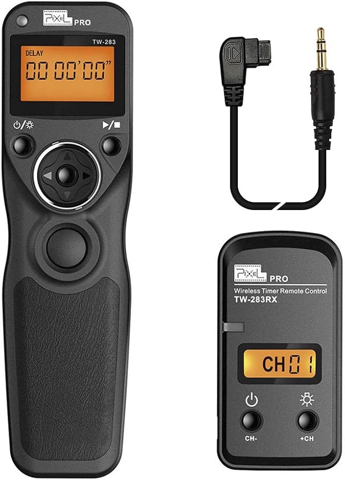 Remote Shutter Release Compatible for Sony, PIXEL TW-283 S1 Wireless Remote Release Cable Timer Remote Control Compatible for Sony Cameras