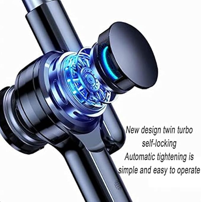 Tablet Floor Stand Holder, 360 Degree Rotating with Height Adjustable Stand Compatible with 4.7"-13" Phone/Tablet, Kindle, 63" Phone Stand, Aluminum Alloy, for Bed,Sofa,Desk（White）