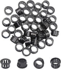 5/8"(16mm) Black Snap-in Knockout Insulating Bushing Grommets, Plastic Cable Hole Grommets for Wiring, Round Nylon Snap in Locking Electrical Wire Cord Hose & Tubing Bushings Grommets, 40pcs