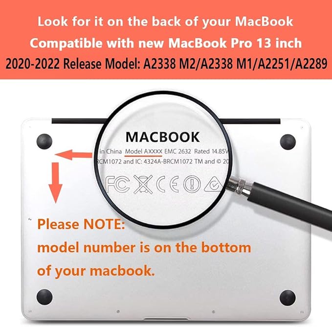 CISSOOK Wave Case for MacBook Pro 13 inch Case 2025-2020 Release, Ocean Hard Shell Cover for MacBook Pro 13 with Touch Bar M2 Chip A2338 M1 A2251 A2289 with Keyboard Cover +Screen Protector