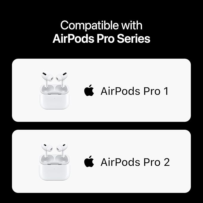 Premium Multi-Flange Eartips for AirPods Pro 1&2 (X-Small) – Always Fits, Never Slips