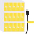 uxcell 300 Pcs Cable Labels, Waterproof Wire Cord Labels Tags, Cord Organizer Management Tags for Charger Cable Organizer Wire Markers Printer and Handwriting, Yellow