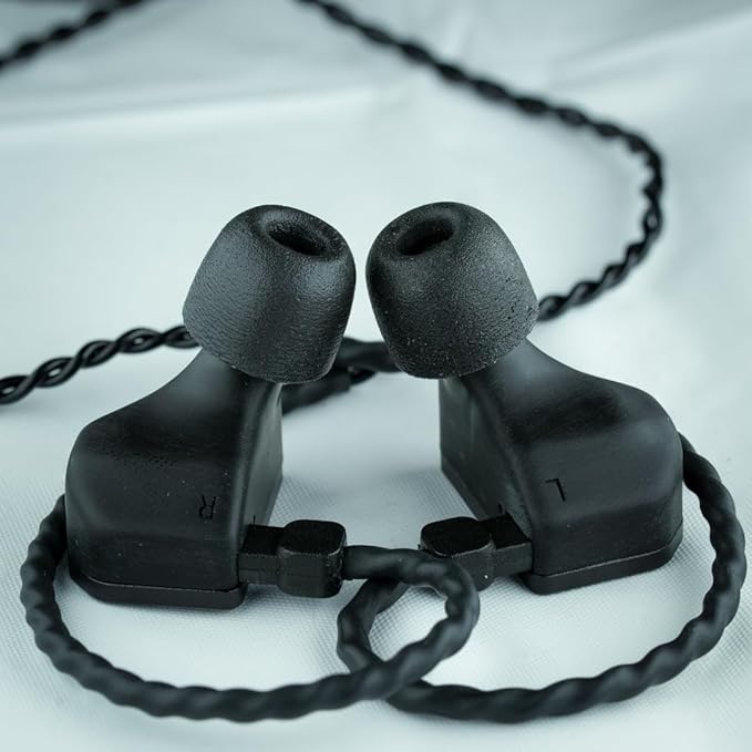 Comply 600 Core Series | Memory Foam Replacement IEM Ear Tips for Truthear, Sennheiser, Moondrop & More | Superior Noise Isolation, Ultimate Comfort, Secure Fit | Black, Large (3 Pairs)