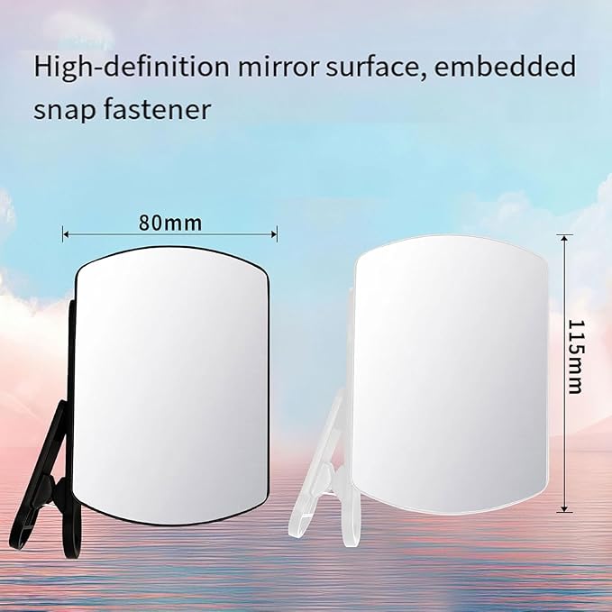 Mirror Effect Lens - Capture Stunning Reflections Instantly,Camera Mirror Reflection Clip for Back Camera Recording, Adjustable Hd Glass Phone Shooting Reflection Mirror (White)