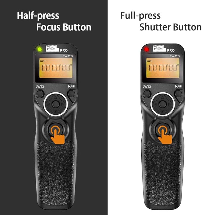 Wireless Remote Shutter Compatible for Nikon, Pixel TW-283 DC2 Wireless Shutter Release Remote Control Compatible for Nikon Z7 Z6 Df D90 D7500 D3300 D3100 D3200 D5000 D5500 D7200 D7000 D600 D750