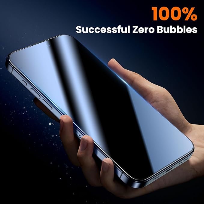 UniqueMe for iPhone 15 Pro Screen Protector - [Military Grade Shatterproof & 9H+ Hardness] Screen Protector 15 Pro Tempered Glass Full Coverage Protection, Easy Installation, 2 Packs
