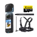 Insta360 X3 Snow Kit (New Version) - 360 Action Camera with 5.7K 360 Active HDR Video, 4K Single-Lens Camera, Waterproof, FlowState Stabilization, 2.29" Touchscreen, AI Editing, Wintersports